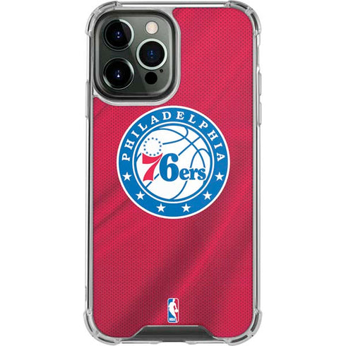 NBA Philadelphia 76ers Jersey iPhone 14 Pro Max Clear Case