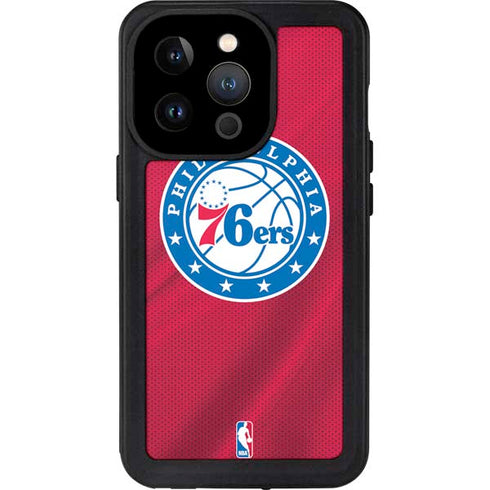 NBA Philadelphia 76ers Jersey iPhone 14 Pro Waterproof Case