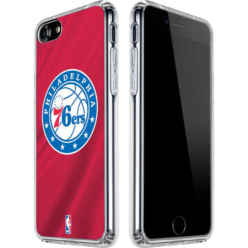 NBA Philadelphia 76ers Jersey iPhone SE (2nd & 3rd Gen) Clear Case