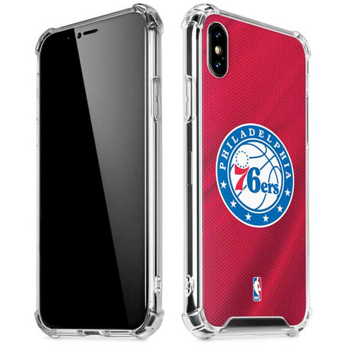 NBA Philadelphia 76ers Jersey iPhone XS Max Clear Case