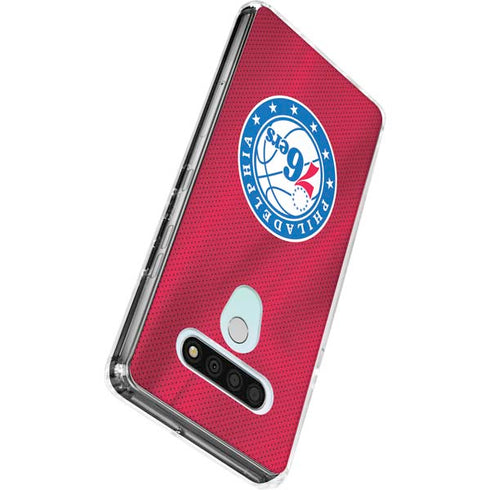 NBA Philadelphia 76ers Jersey LG Stylo 6 Clear Case