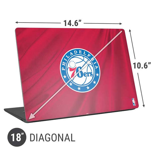 NBA Philadelphia 76ers Jersey Universal Laptop 18in (14.6 x 10.6in) Skin
