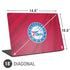 NBA Philadelphia 76ers Jersey Universal Laptop 18in (14.6 x 10.6in) Skin