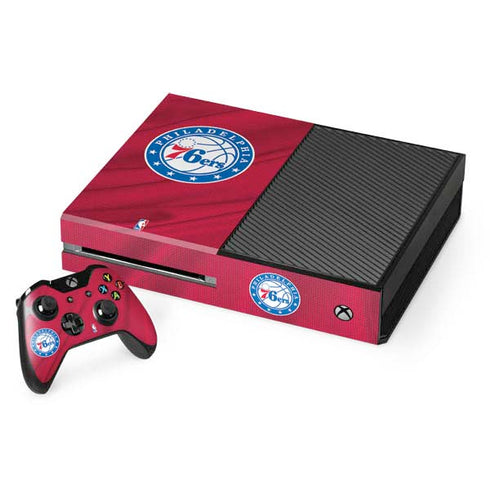 NBA Philadelphia 76ers Jersey Xbox One Console and Controller Bundle Skin