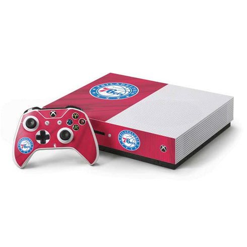 NBA Philadelphia 76ers Jersey Xbox One S Console and Controller Bundle Skin