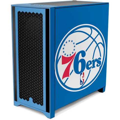 NBA Philadelphia 76ers Large Logo Corsair 4000D Tempered Glass Mid-Tower ATX Case Skin