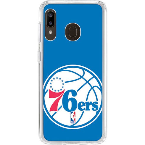 NBA Philadelphia 76ers Large Logo Galaxy A20 Clear Case