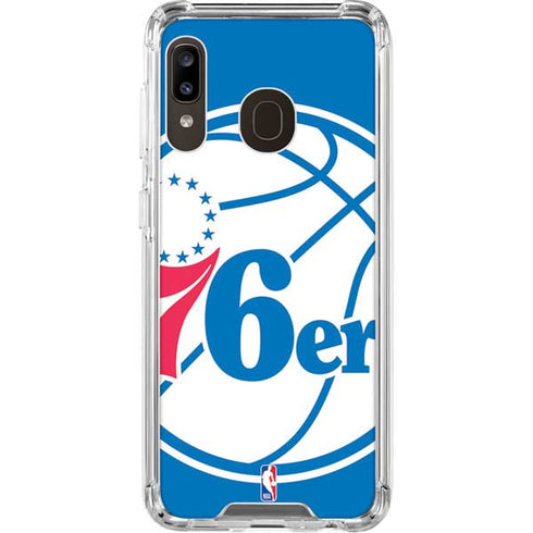 NBA Philadelphia 76ers Large Logo Galaxy A30 Clear Case