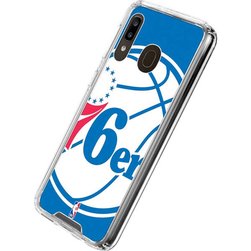 NBA Philadelphia 76ers Large Logo Galaxy A30 Clear Case
