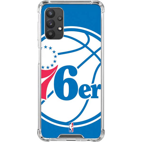 NBA Philadelphia 76ers Large Logo Galaxy A32 5G Clear Case