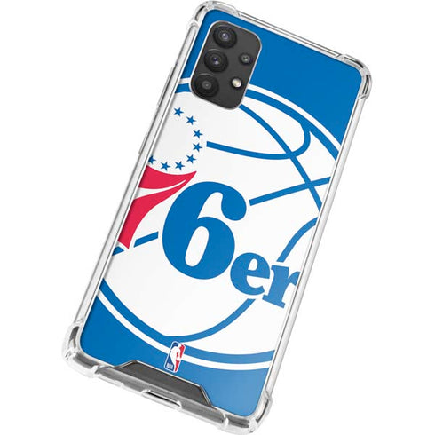 NBA Philadelphia 76ers Large Logo Galaxy A32 5G Clear Case