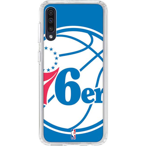 NBA Philadelphia 76ers Large Logo Galaxy A50 Clear Case