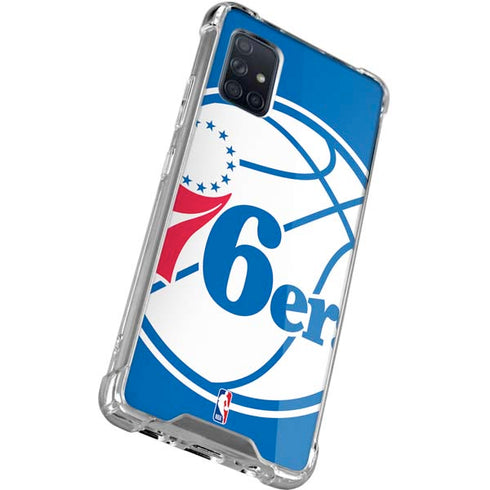 NBA Philadelphia 76ers Large Logo Galaxy A71 5G Clear Case