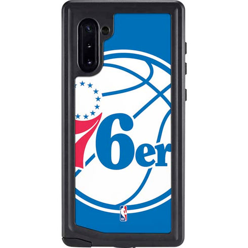 NBA Philadelphia 76ers Large Logo Galaxy Note 10 Waterproof Case