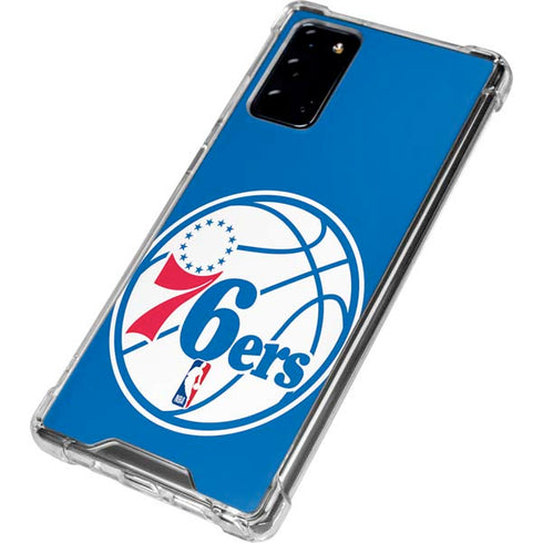 NBA Philadelphia 76ers Large Logo Galaxy Note20 5G Clear Case