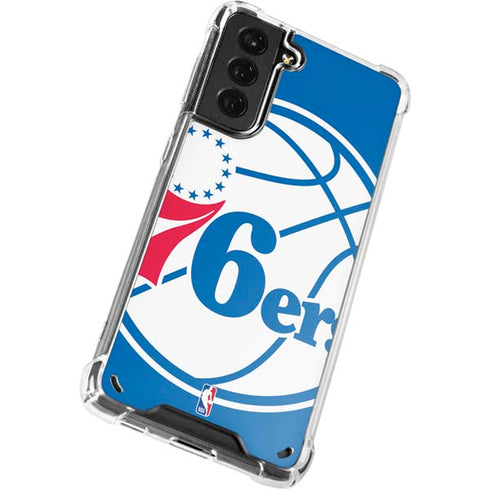 NBA Philadelphia 76ers Large Logo Galaxy S21 Plus 5G Clear Case
