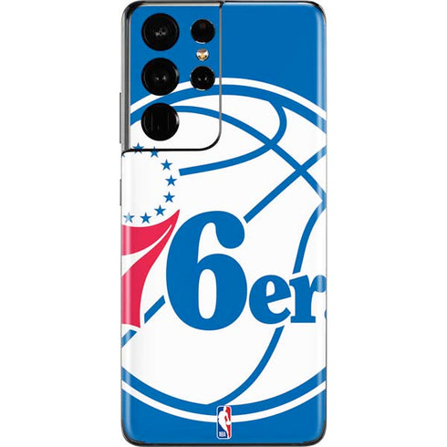 NBA Philadelphia 76ers Large Logo Galaxy S21 Ultra 5G Skin