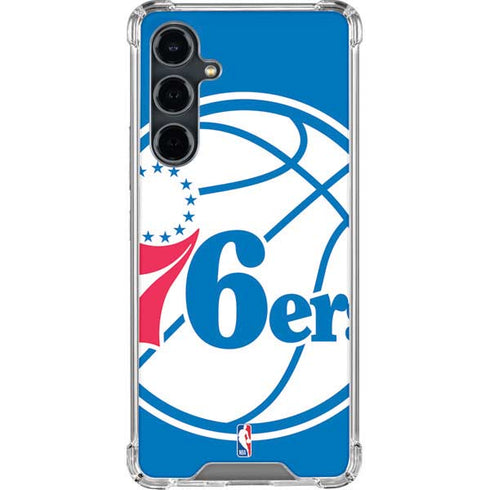 NBA Philadelphia 76ers Large Logo Galaxy S23 FE Clear Case