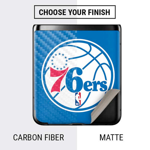 NBA Philadelphia 76ers Large Logo Galaxy Z Flip Skin