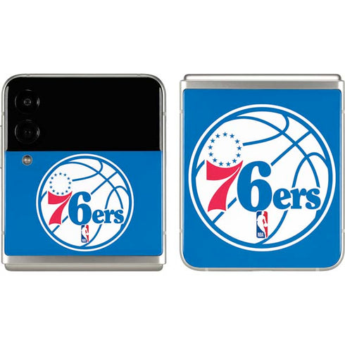 NBA Philadelphia 76ers Large Logo Galaxy Z Flip3 5G Skin