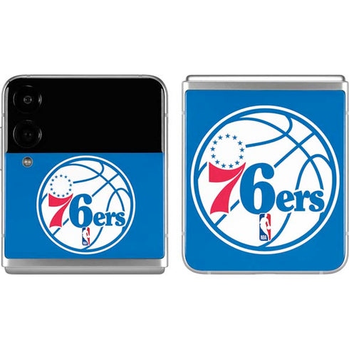 NBA Philadelphia 76ers Large Logo Galaxy Z Flip4 5G Skin