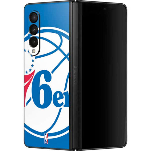 NBA Philadelphia 76ers Large Logo Galaxy Z Fold3 5G Skin