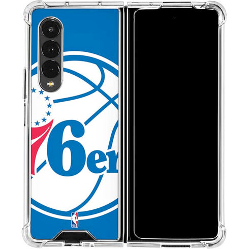 NBA Philadelphia 76ers Large Logo Galaxy Z Fold4 5G Clear Case