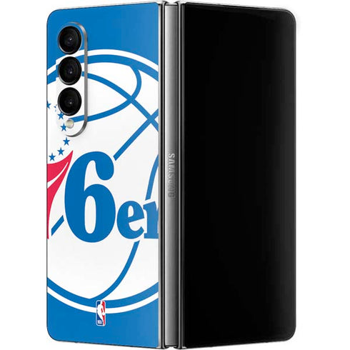 NBA Philadelphia 76ers Large Logo Galaxy Z Fold4 5G Skin
