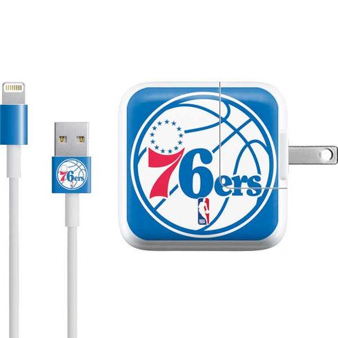 NBA Philadelphia 76ers Large Logo iPad Charger (10W USB) Skin