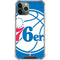 NBA Philadelphia 76ers Large Logo iPhone 11 Pro Max Clear Case