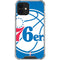 NBA Philadelphia 76ers Large Logo iPhone 12 Clear Case