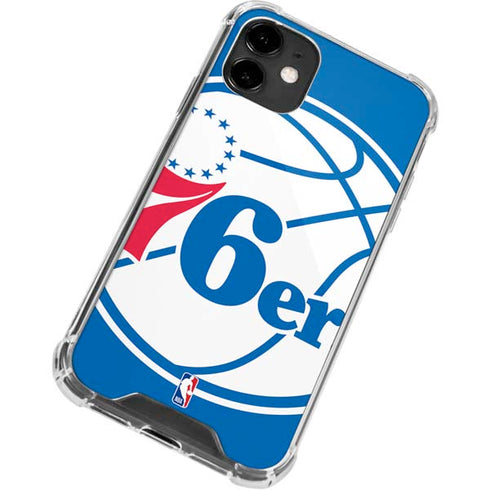 NBA Philadelphia 76ers Large Logo iPhone 12 Mini Clear Case