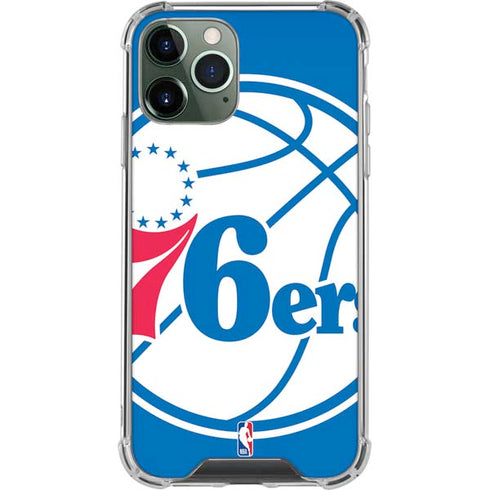 NBA Philadelphia 76ers Large Logo iPhone 12 Pro Clear Case