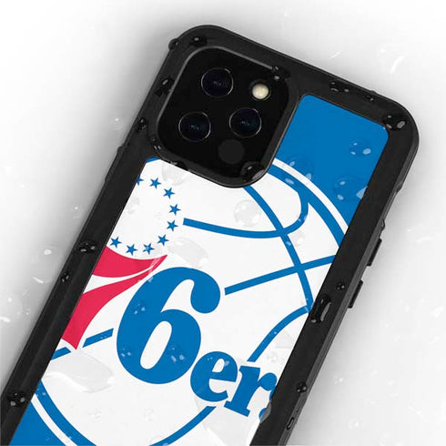 NBA Philadelphia 76ers Large Logo iPhone 12 Pro Waterproof Case