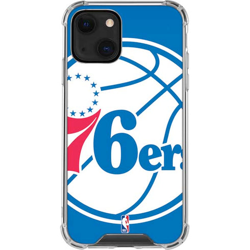 NBA Philadelphia 76ers Large Logo iPhone 13 Clear Case