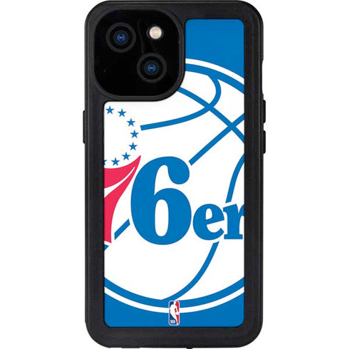 NBA Philadelphia 76ers Large Logo iPhone 13 Mini Waterproof Case