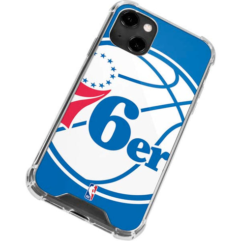 NBA Philadelphia 76ers Large Logo iPhone 14 Clear Case