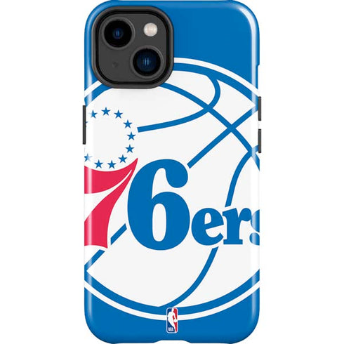NBA Philadelphia 76ers Large Logo iPhone 14 Plus Impact Case