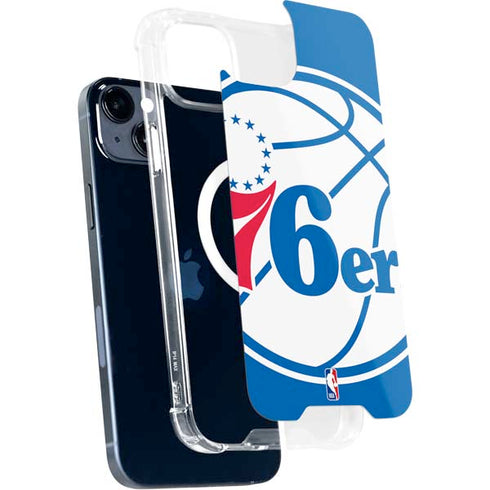 NBA Philadelphia 76ers Large Logo iPhone 15 Plus MagSafe Case