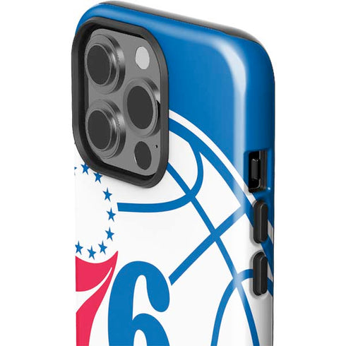 NBA Philadelphia 76ers Large Logo iPhone 14 Pro Impact Case
