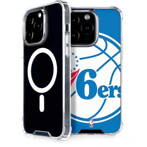 NBA Philadelphia 76ers Large Logo iPhone 15 Pro MagSafe Case