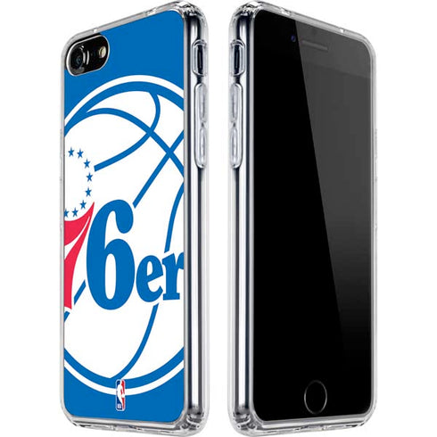 NBA Philadelphia 76ers Large Logo iPhone SE (2nd & 3rd Gen) Clear Case