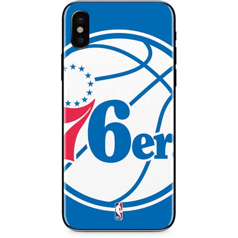 NBA Philadelphia 76ers Large Logo iPhone X Skin