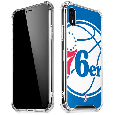 NBA Philadelphia 76ers Large Logo iPhone XR Clear Case