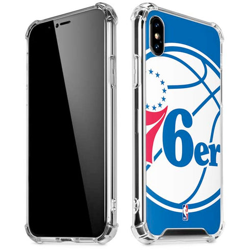 NBA Philadelphia 76ers Large Logo iPhone XS Max Clear Case