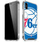 NBA Philadelphia 76ers Large Logo iPhone XS Max Clear Case