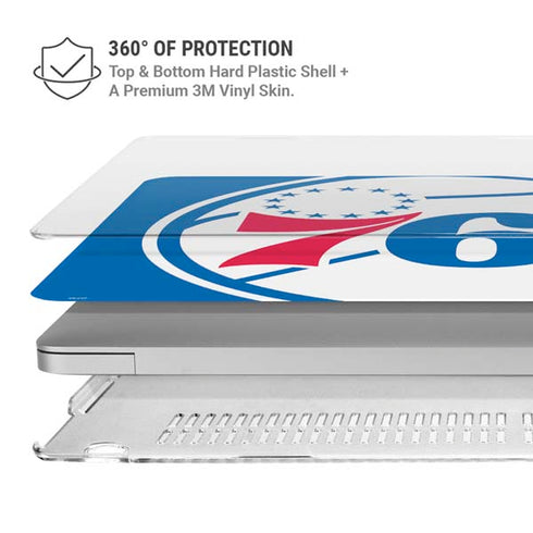 NBA Philadelphia 76ers Large Logo MacBook Air 13in M1 (2021) Case plus Skin