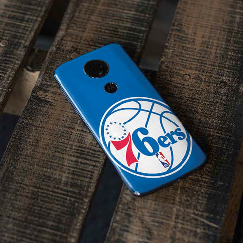NBA Philadelphia 76ers Large Logo Moto E5 Plus Skin
