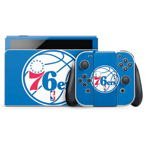 NBA Philadelphia 76ers Large Logo Nintendo Switch OLED (2021) Skin