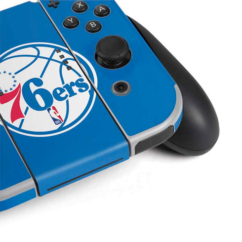 NBA Philadelphia 76ers Large Logo Nintendo Switch OLED (2021) Skin